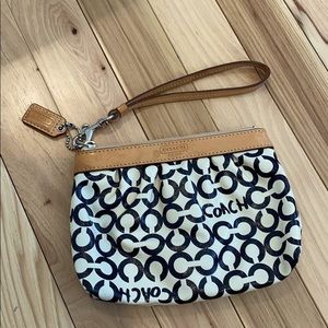 Cute coach logo wristlet